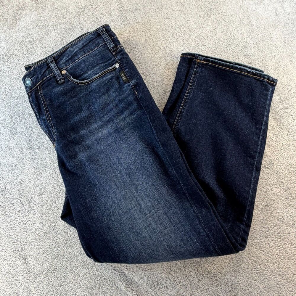 Silver Jeans Suki Capri Womens 14W Dark Wash Stretch Denim Jeans